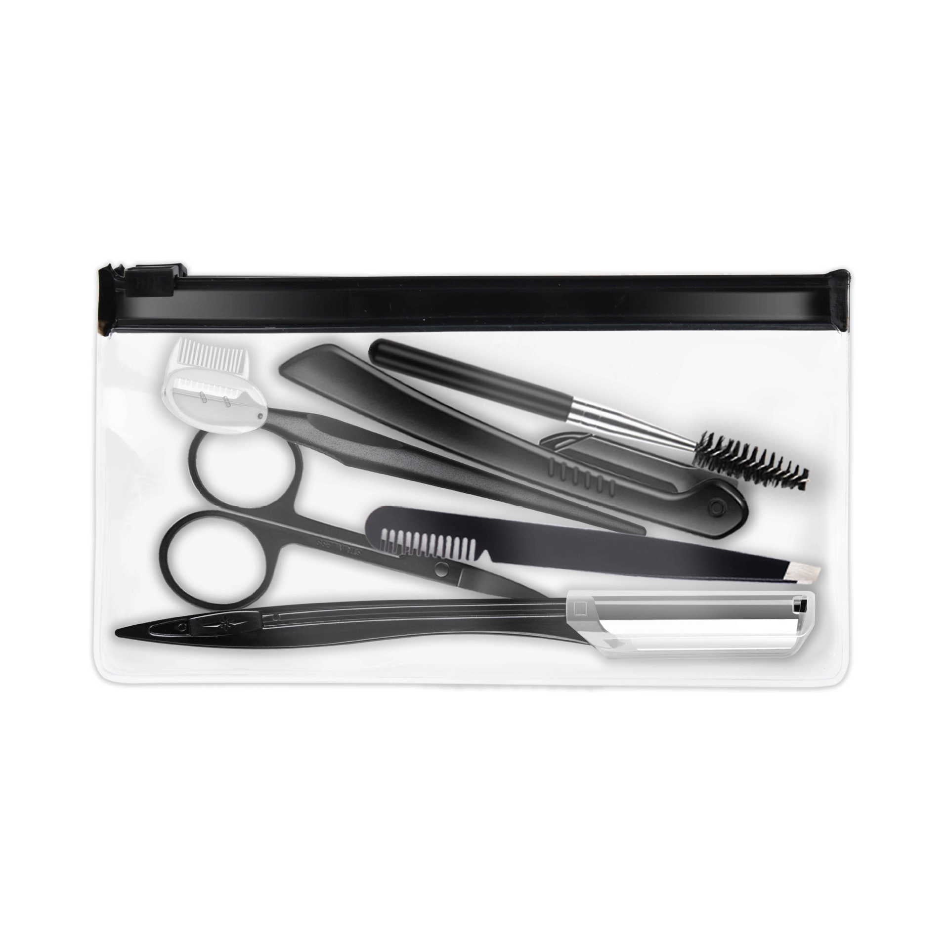 Beauty Tools Black Eyebrow Trimming Set | beaty tools |
Product information:
Color classification: A:65114 (11-piece set bone bag) 1,B:65061 (4-piece s